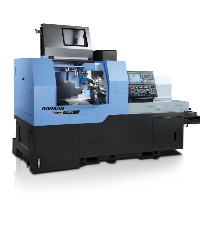 PUMA ST35GS A HIGHLY RIGID SWISS TYPE TURNING CENTER,EXCELLENT FOR CONTUNUOUS PRECISION MACHINING